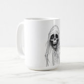 Grim Reaper Skelet Koffiemok (Voorkant links)