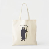 Grim Reaper skelet met zeis Tote Bag (Voorkant)