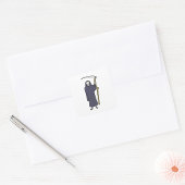 Grim Reaper Skelet met Zeis Vierkante Sticker