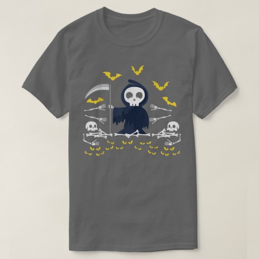 Grim Reaper Skeleton Fictophilia T-shirt (Design voorkant)