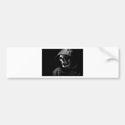 Grim Reaper Skull Bumpersticker (Voorkant)