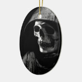 Grim Reaper Skull Keramisch Ornament (Links)