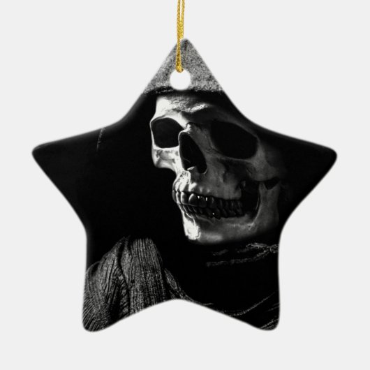 Grim Reaper Skull Keramisch Ornament (Voorkant)