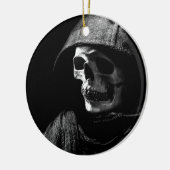 Grim Reaper Skull Keramisch Ornament (Links)