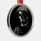 Grim Reaper Skull Metalen Ornament (Rechts)