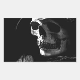 Grim Reaper Skull Rechthoekige Sticker