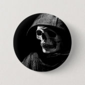 Grim Reaper Skull Ronde Button 5,7 Cm (Voorkant)