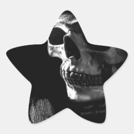Grim Reaper Skull Ster Sticker