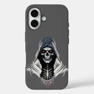 Grim Reaper Skull Stoere Telefoonhoes voor iPhone 16 Hoesje