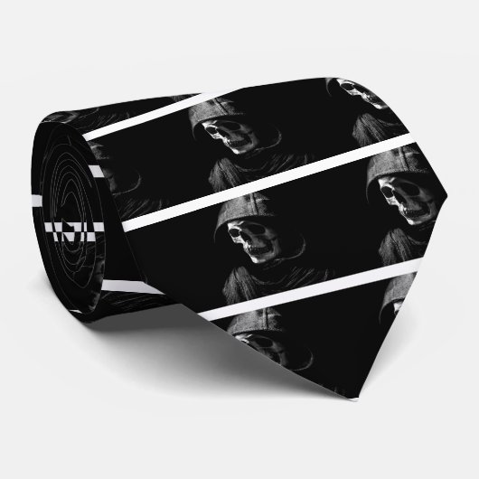 Grim Reaper Skull Stropdas (Opgerold)
