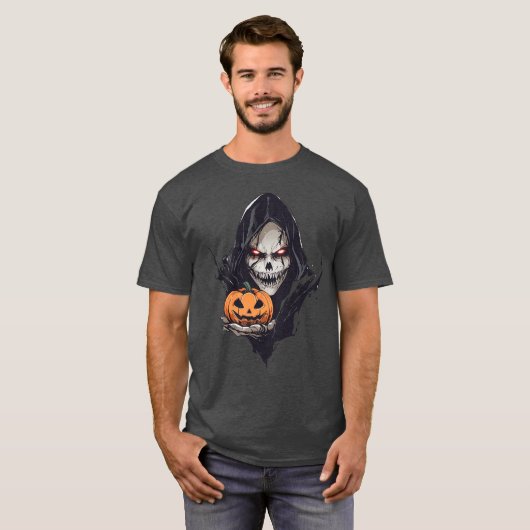 Grim Reaper Skull T-shirt (Voorkant volledig)