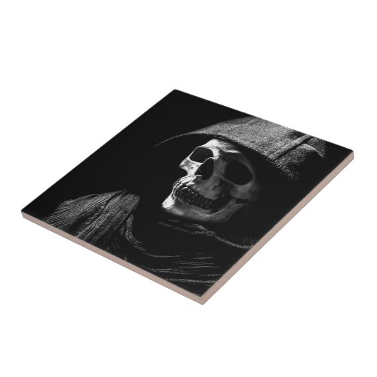 Grim Reaper Skull Tegeltje (Zijkant)