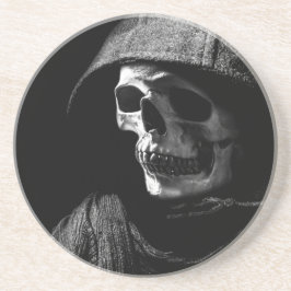 Grim Reaper Skull Zandsteen Onderzetter