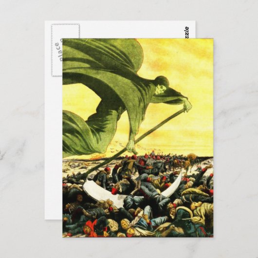 Grim Reaper Sky briefkaart (Voorkant / Achterkant)