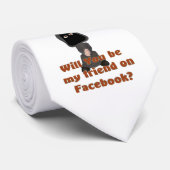 Grim Reaper Social Media Vriend Halloween Stropdas (Opgerold)