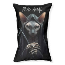 Grim Reaper Sphynx Kat Skelet Grappige Katten