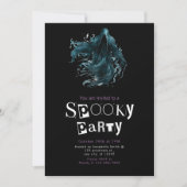 Grim Reaper Spooky Halloween Party Kaart (Voorkant)