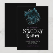 Grim Reaper Spooky Halloween Party Kaart (Voorkant / Achterkant)