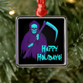Grim Reaper Spooky Horror Metalen Ornament