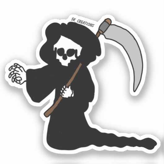 Grim Reaper Sticker (Voorkant)