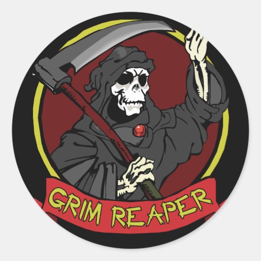 Grim Reaper Stickers / Envelope afdichtingen (Voorkant)
