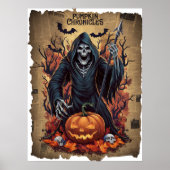 Grim Reaper  stijl krant Halloween Poster (Voorkant)
