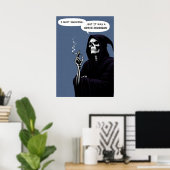 Grim Reaper stoppen met roken is een ernstige besl Poster (Thuiskantoor)