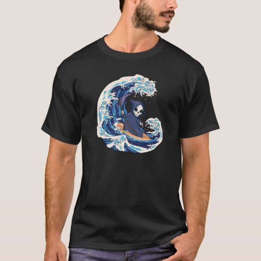 Grim Reaper Surfing T-shirt (Voorkant)