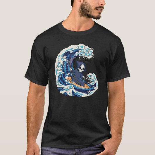 Grim Reaper Surfing T-shirt (Voorkant)