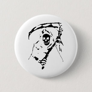 Grim Reaper T-Shirts en Gifts. Ronde Button 5,7 Cm