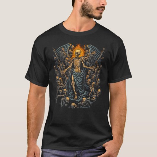 Grim Reaper Thanatos Greek Mythology God of Death T-shirt (Voorkant)