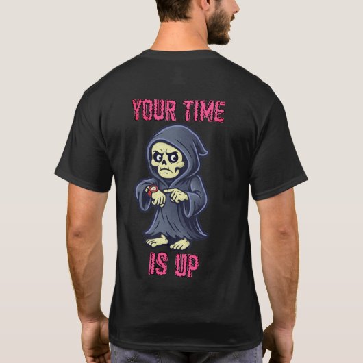 Grim Reaper Time's Up - 2 T-shirt (Achterkant)