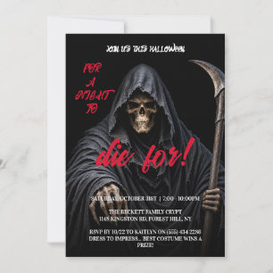 Grim Reaper Troon Gotische Horror Halloween Kaart