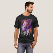 Grim Reaper Unicorn Pastel Gothic Death Skeleton M T-shirt (Voorkant volledig)