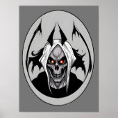 Grim Reaper van het Blazing Eyes Halloween Poster (Voorkant)