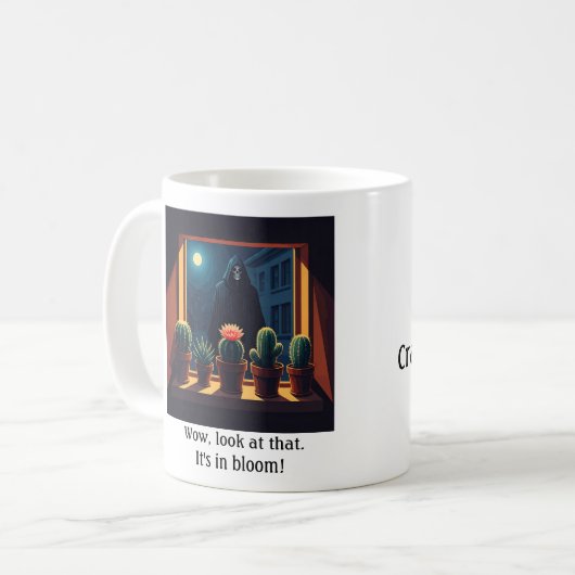 Grim Reaper vensterbank cactus mok (Voorkant links)