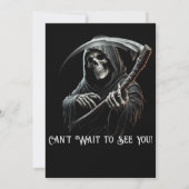 Grim Reaper Verrassing 30ste Verjaardagsfeest Kaart (Achterkant)