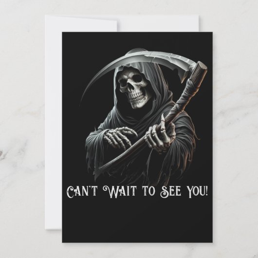  Grim Reaper Verrassing 40ste Verjaardagsfeest Kaart (Achterkant)