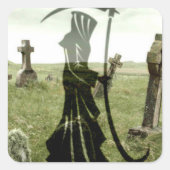 Grim Reaper Vierkante Sticker (Voorkant)