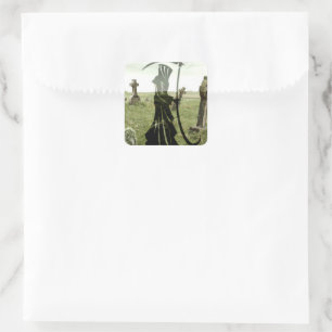 Grim Reaper Vierkante Sticker