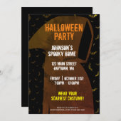 Grim Reaper Vliegende Vleermuizen Halloween Kaart (Voorkant / Achterkant)