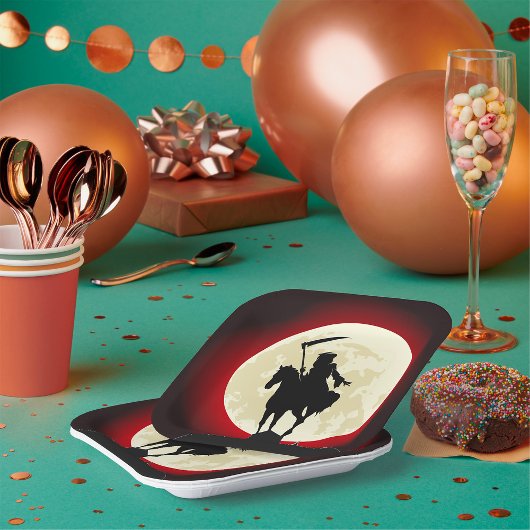 Grim Reaper - volle maan Papieren Bordje