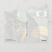 Grim Reaper wacht met Scythe Briefkaart (Achterkant)
