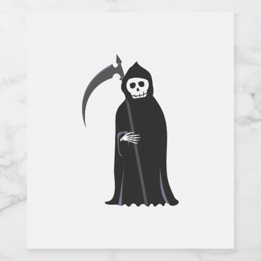 Grim Reaper Wijn Etiket (Enkel label)