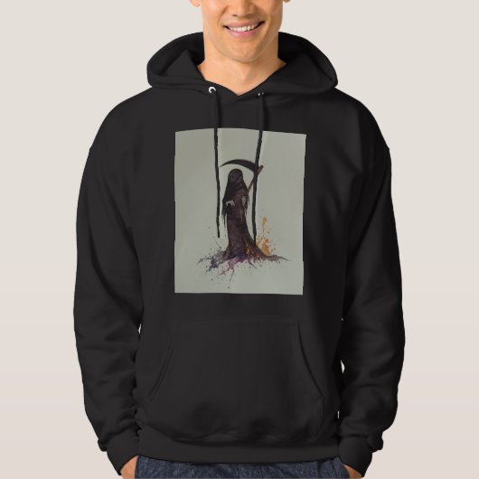 Grim Reaper Zeis Hoodie - Griezeld ontwerp van de (Voorkant)