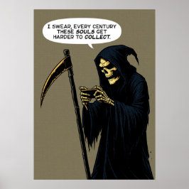 Grim Reaper zielen om te verzamelen Poster