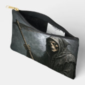 Grim Reaper Zippered Bag with Graveyard Design Etui (Open)