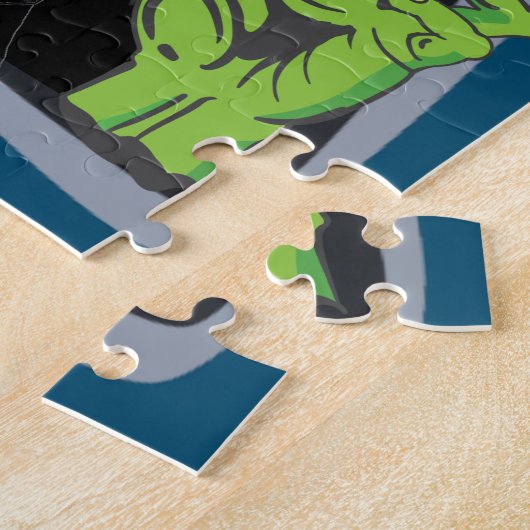 Grim Reaper Zombie Skeleton Gnome Pumpkin Man Bats Legpuzzel (Zijkant)