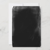 Grim Reaper Zwart Grunge Halloween Kostuum Party Kaart (Achterkant)