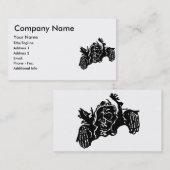 Grim Reaper zwart Visitekaartje (Voorkant / Achterkant)